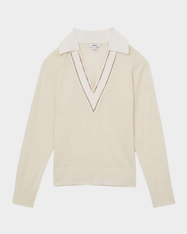 Nina Collared Wool Cricket Sweater